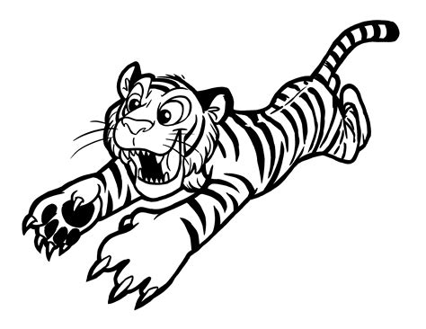 Printable Coloring Pages Tiger